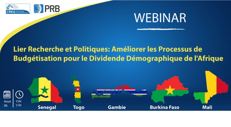 Webinaire BSDD : Lier Recherche et Politiques pour le Dividende Démographique en Afrique