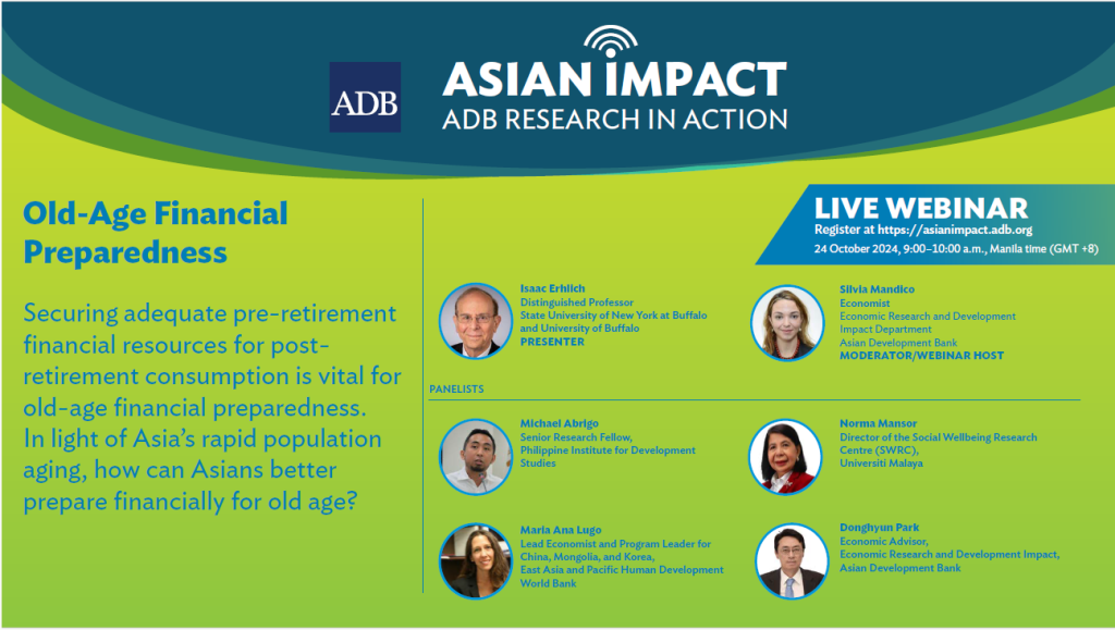 Webinaire d’Asian Impact: Préparation financière des personnes âgées