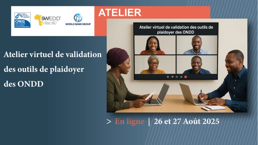 Atelier virtuel de validation des outils de plaidoyer des ONDD