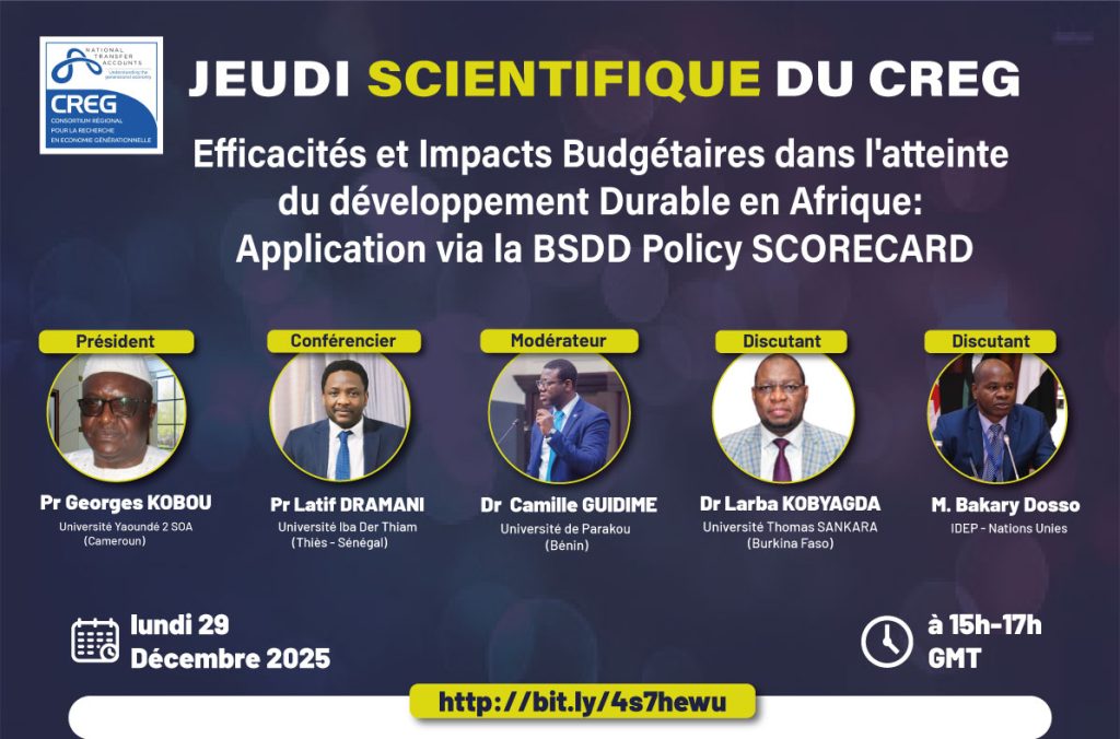 Jeudis Scientifiques du CREG